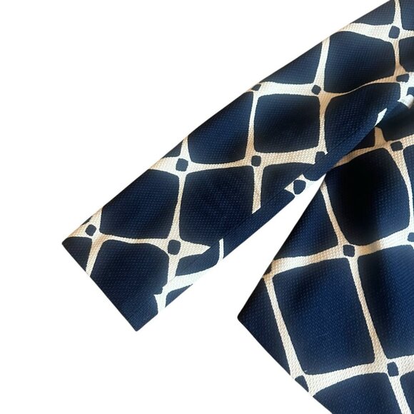 Boden Navy and White Geometric Blazer - Picture 2 of 11